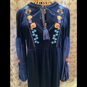 NAANAA Blue “Velvet” Dress or Tunic